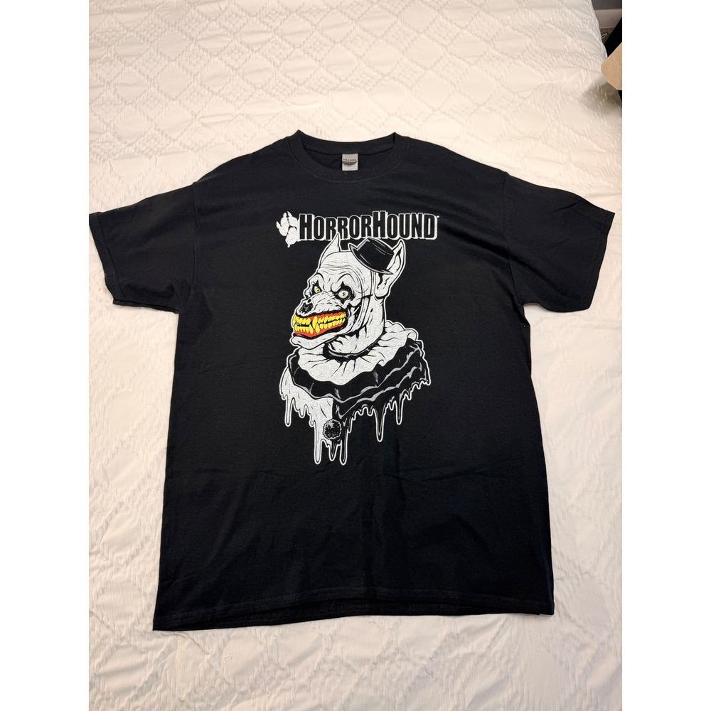 Gildan HorrorHound T-Shirt Large Black‎ Cotton 2022 Cincinnati Event Graphic Tee